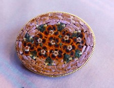 Spilla mosaico vintage