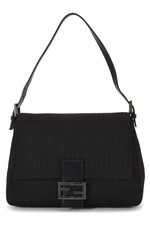 Fendi black zucchino canvas - fendi,