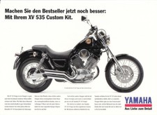 P + YAMAHA XV 535 Virago + kit personalizzato + depliant volantino + 1 foglio / 2 pagine
