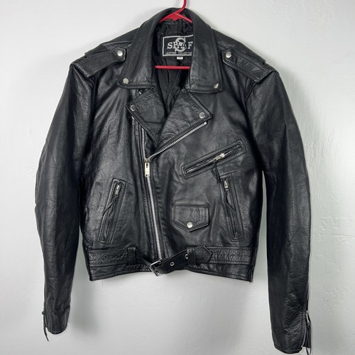 Giacca pelle nera shaf - nera, vintage
