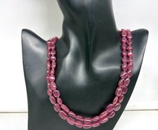 Collana con rubini fili - a,