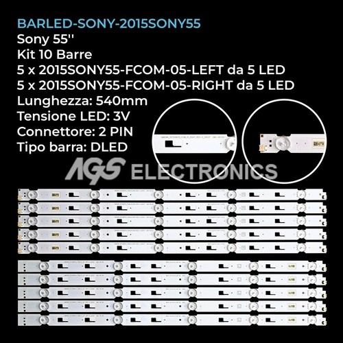 Kit barre strip led - barre, sony