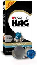 200 Capsule Alluminio Caffè HAG gusto Decaffeinato compatibili Nespresso Dek