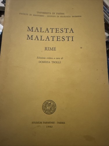 Malatesta malatesti rime - malatesta,