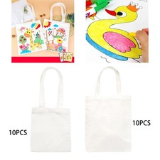 10x Borse di tela vuote fai da