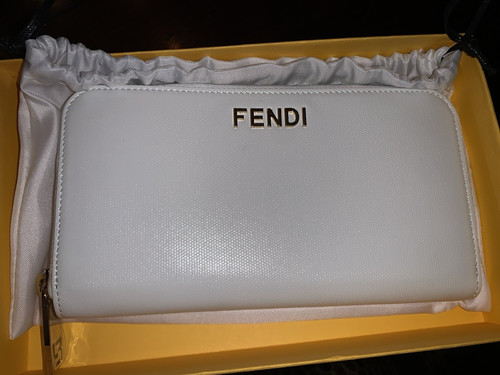 Portafoglio lungo fendi bianco - lungo,