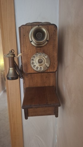 Antico telefono muro in - antico,