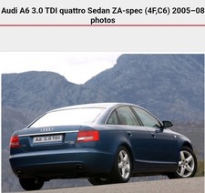 Audi A6 3000cc Tdi 240cv RICAMBI o INTERO veicolo a 1200€