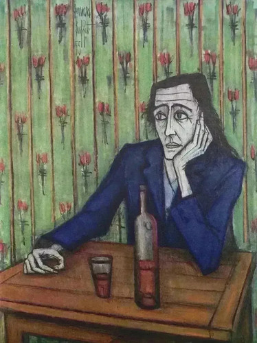 Bernard buffet femme au - bernard,