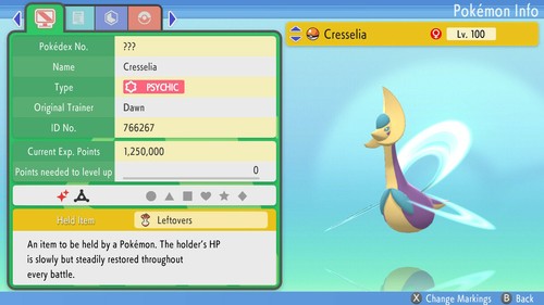 Shiny cresselia 6ivs pokemon - shiny,