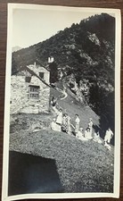 Vecchia Foto Vercelli - Valsesia - gita La colma di Fobello nel 1932- cm 11x6.5