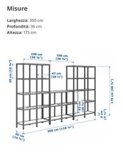 scaffali metallo ikea