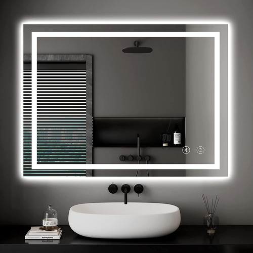 Led bathroom mirror 50x70cm - bathroom,