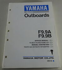Manuale Officina/Istruzioni di Manutenzione Yamaha Fuoribordo F9.9A/F9.9B 1992