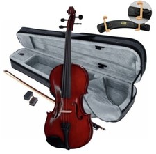 Gewa Violino 4/4 preparato set up tedesco kit custodia arco pece e spalliera