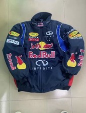 Giacca Redbull blu navy, racing team, giacca bomber della red bull