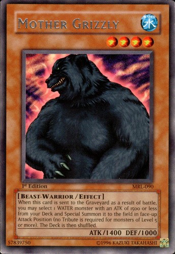 Tcg mother grizzly - yu-gi-oh!,