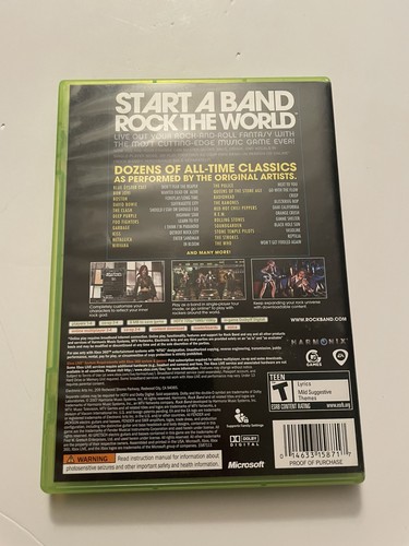 Rock band microsoft xbox 360 - -,