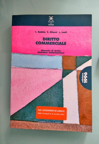Diritto commerciale manuale - diritto,