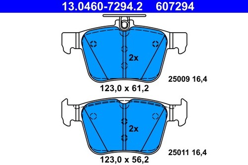 Ate 607294 pastiglie freno - ate,