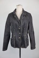 TRUSSARDI BLAZER JEANS GIACCA DONNA TG 50 WOMAN VINTAGE DENIM JACKET CASUAL