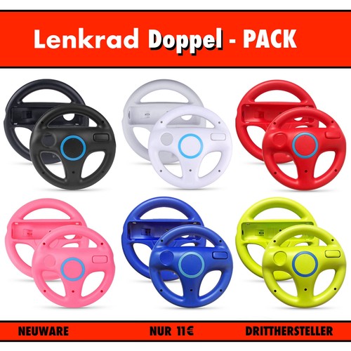 Due wii wheel racing - wii,
