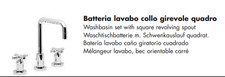 ZAZZERI Batteria lavabo collo