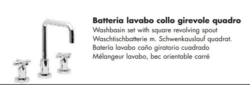 Zazzeri batteria lavabo collo - zazzeri,