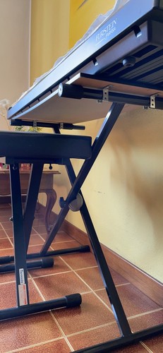 Sedia pelle nera pianoforte - pelle,