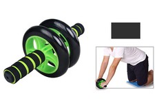 Attrezzo ruota addominali muscoli allenamento esercizi palestra casa fitness