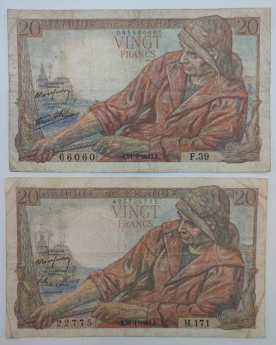Billets 20frs pêcheur - 2,