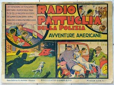 FUMETTO ORIGINALE RADIO PATTUGLIA DELLA POLIZIA EDIZIONE NERBINI 1935 N. 1 