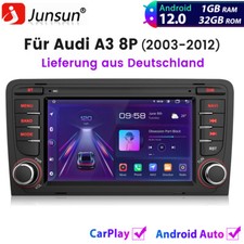 Autoradio stereo 7" per Audi A3 8P 2003-2012 Android12 GPS NAVIGATORE SATELLITARE Carplay DAB+ 