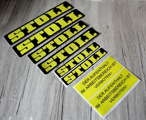 Adesivo stoll trattore pala - stoll,