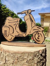 Vespa In Legno 2D, Noce Chiara