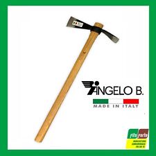 ACCETTA DOPPIO TAGLIO POLLONI ANGELO B. CON MANICO FAGGIO ASCIA POTATURA