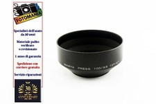 Paraluce in metallo Mamiya press 100 f 3,5 e 127 f 4,7