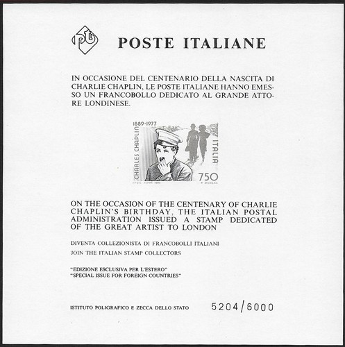 1989 italia charly chaplin - italia,
