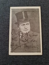 CARTOLINA 2 GUERRA MONDIALE BENITO MUSSOLINI 