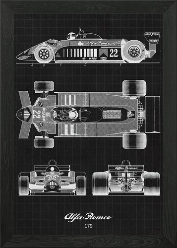 Poster arte parete con - da,