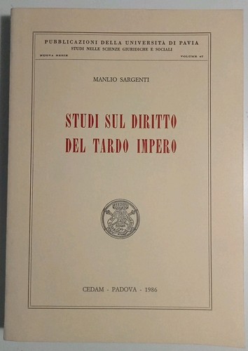 Studi sul diritto del tardo