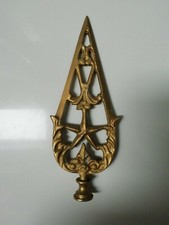 PUNTALE BRONZO ASTA  PORTA BANDIERA EPOCA STELLA