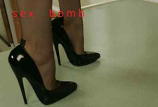 SEXY black domina high heels