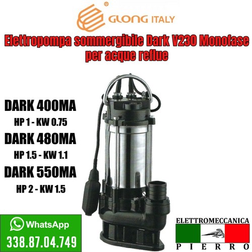 Pompa sommersa acqua luride - pompa,
