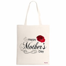 borsa ecru scritta happy mother's day idea regalo festa della mamma compleanno