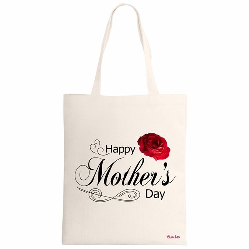 Borsa ecru scritta - ecru,