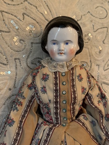 Antica bambola testa cina - bambola, di