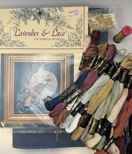 Tabella punto croce lavanda - , e