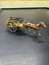 Tin Toy cavallo con carro in latta anni 30/40 Marchesini