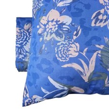 Copripiumone e federe in cotone Bassetti Enne floreale bluette